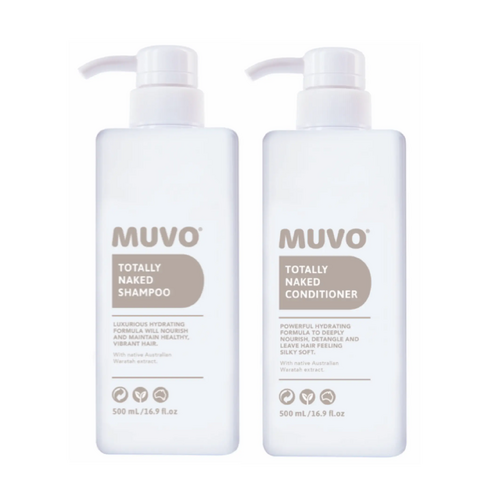 MUVO Totally Naked Shampoo & Conditioner 500ml Duo
