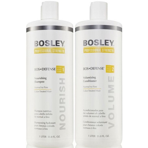 BOSLEY BOS DEFENSE Shampoo & Conditioner 1000ml BOSDEFENSE Color Treated Fine Hair 