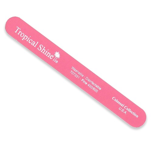 Tropical Shine Colossal Pink Nail File 400/ 600 (Fine/ Extra Fine) Washable