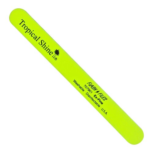 Tropical Shine Extra Fine Yellow Nail File Washable 