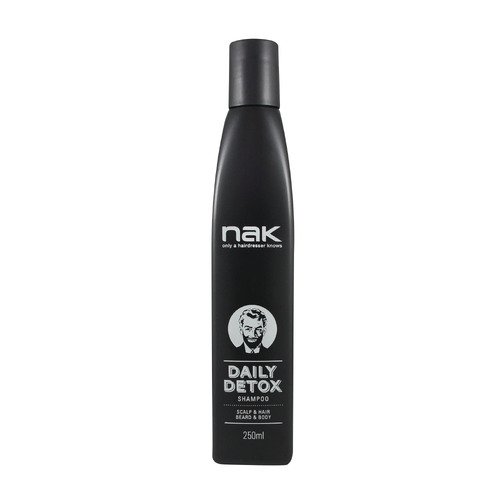 NAK Daily Detox Shampoo 250ml Scalp & Hair Beard & Body