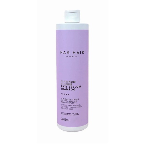 Nak Hair Platinum Blonde Anti-Yellow Shampoo 375ml