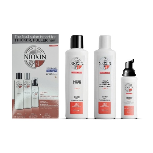 Nioxin System 4 Full Size Pack - for Colored Hair Progressed Thinning