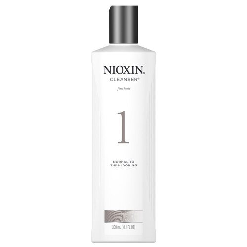 Nioxin System 1 Cleanser For Fine Hair 300 ml Shampoo for Normal To Thin Looking