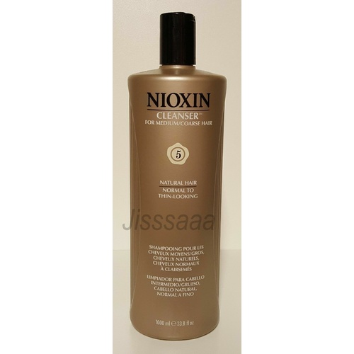 Nioxin System 5 Cleanser Shampoo 1L / 1000ml for Medium to Coarse Hair