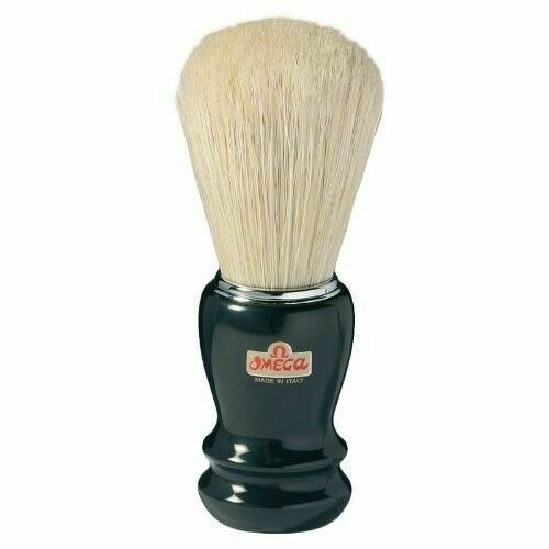 Omega Pure Boar Bristles Shave Black Shaving Brush #20106