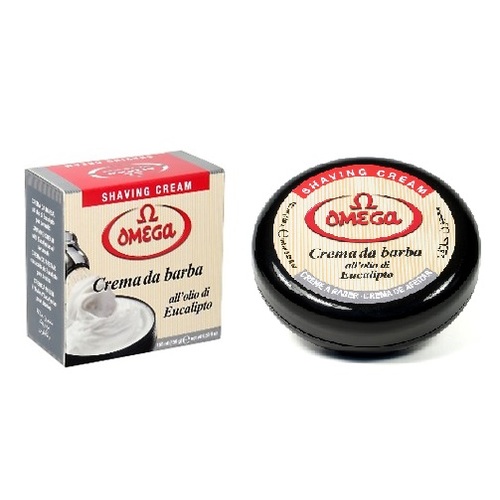 OMEGA Shaving Cream 165ml Black Shave Tub / Bowl