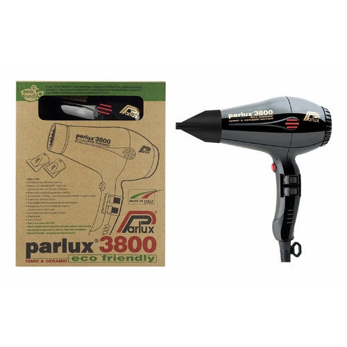 Parlux 3800 Ionic Ceramic Hair Dryer - Black Hairdryer