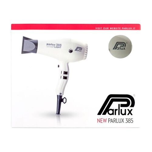 Parlux 385 Power Light Ceramic Ionic White Hair Dryer