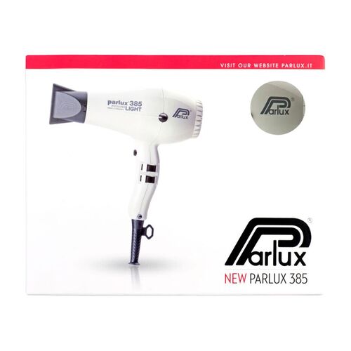 Parlux 385 Power Light Ceramic Ionic Hair Dryer - White Hairdryer