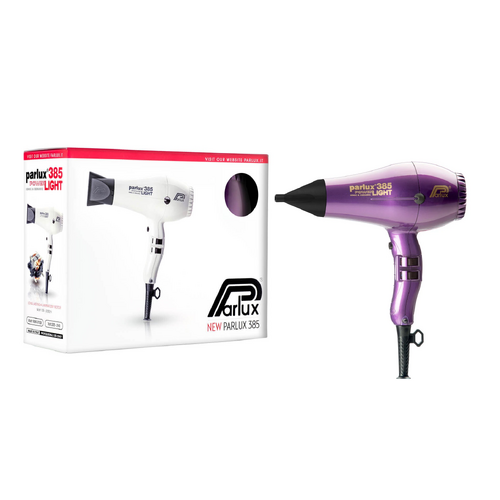 Parlux 385 Power Light Ceramic Ionic Hair Dryer -  Violet Hairdryer