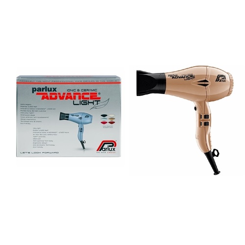 Parlux Advanced Light Ionic & Ceramic Hair Dryer - Gold Hairdryer