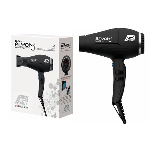 Parlux Alyon Air Ionizer Tech Hair Dryer - Matt Black Hairdryer