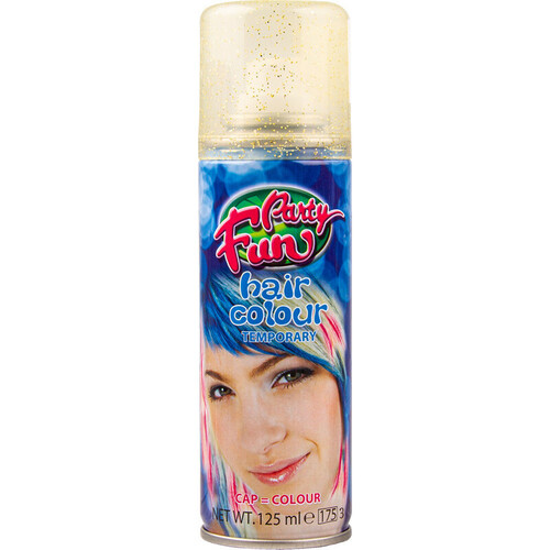 Party Fun Temporary Hair Colour GLITTER GOLD 125ml