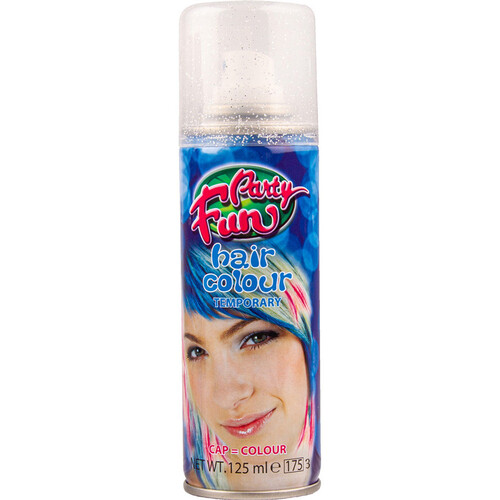 Party Fun Temporary Hair Colour GLITTER SILVER 125ml