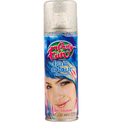 Party Fun Temporary Hair Colour Glitter Multi 125ml