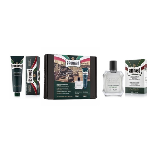 Proraso Classic Shaving Duo Pack With Eucalyptus Oil and Menthol Shave Set
