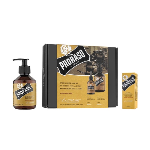Proraso Wood And Spice Beard Oil & Wash Duo Pack