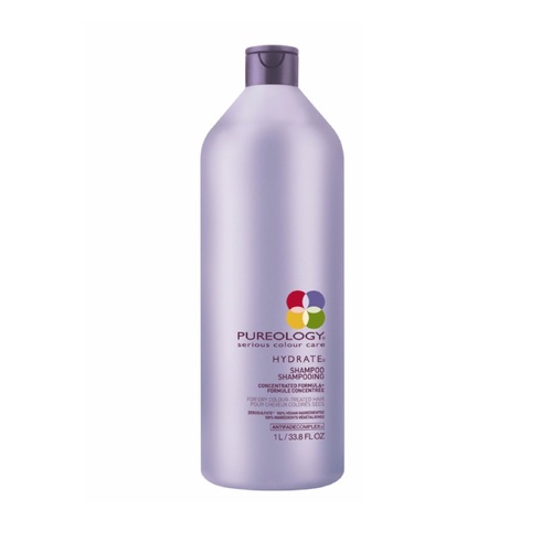 Pureology Hydrate Shampoo 1000ml / 1 Litre For Dry Colour treated Hair