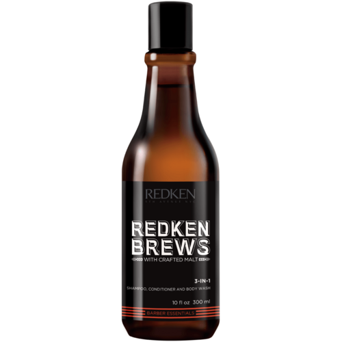 Redken Brews 3-IN-1 Shampoo, Conditioner & Body wash 300ml