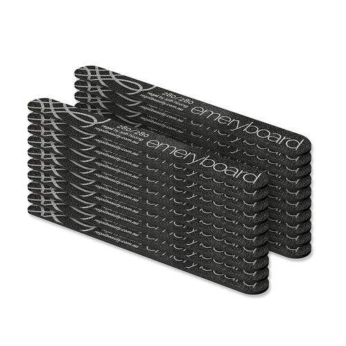 Regal by Anh Standard EMERYBOARD Black 280/280 Nail File 20 pack