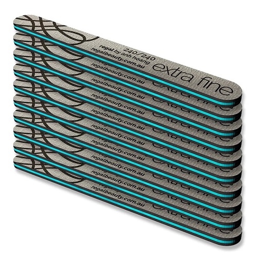 Regal by Anh Harbour Bridge EXTRA FINE 240/240 Nail File 10 pack