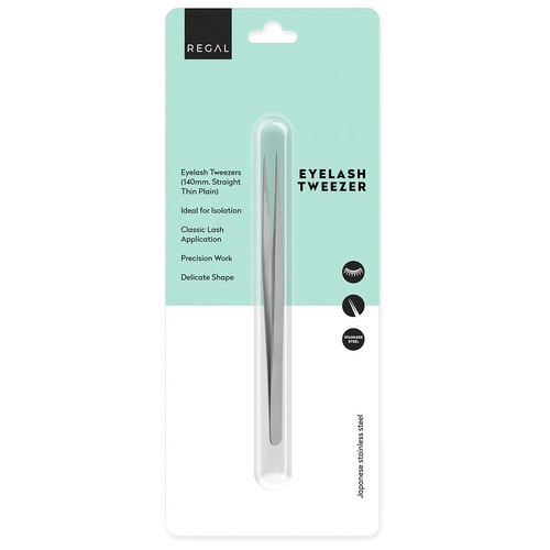 Regal by Anh STRAIGHT Eyelash Tweezer - Japanese Stainless Steel - REG18137