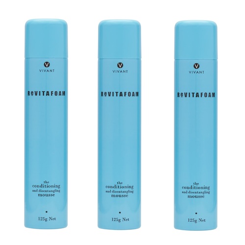 Revita Vivant Revitafoam 3 x 125g Conditioning & Disentangling Mousse