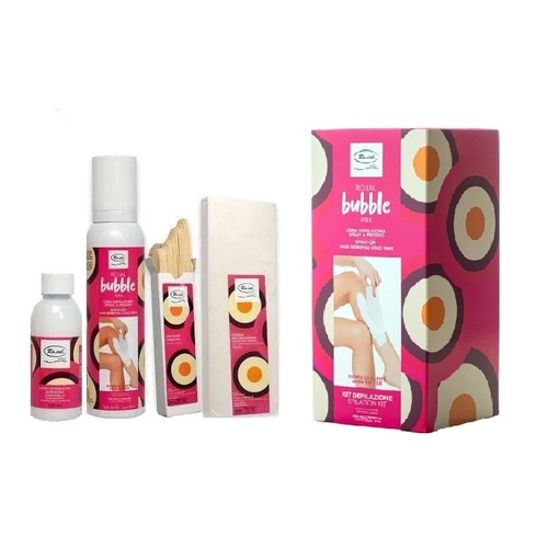 RO.IAL Bubble Wax Spray On Cold Wax Epilation Kit - Shea Butter