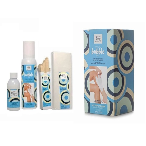 RO.IAL Bubble Wax Spray On Cold Wax Epilation Kit - Chlorophyll