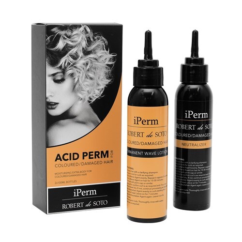 Robert de Soto iPerm Acid Perm for Coloured Damaged Hair Wave Box Kit