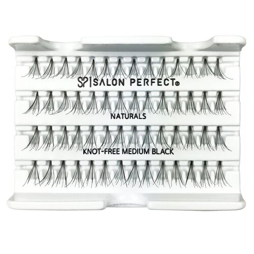 Salon Perfect Individual NATURALS Knot Free MEDIUM BLACK Eyelashes
