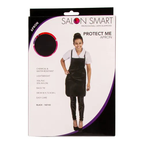 Salon Smart Protect Me APRON Black Water Resistant