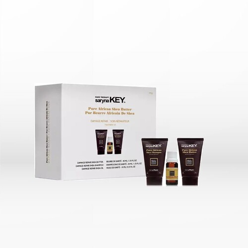 Saryna Key Pure African Shea Butter Damage Repair Travel KIT  (1x 40ml 1 x 40ml 1 x 10ml)