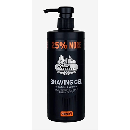 The Shave Factory SHAVE GEL 500ml Blue Fresh Active Moisturizing Shaving Gel
