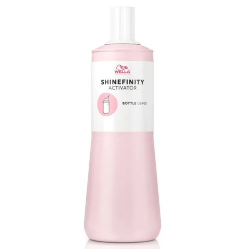 Wella Shinefinity Activator Developer 1000ml Bottle Usage
