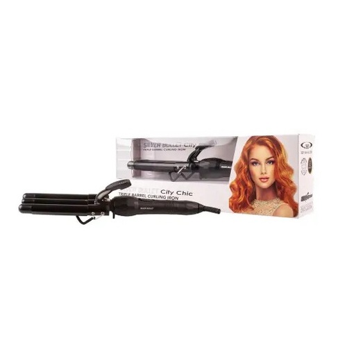 Silver Bullet Celebrity City Chic Triple Barrel Curling Iron