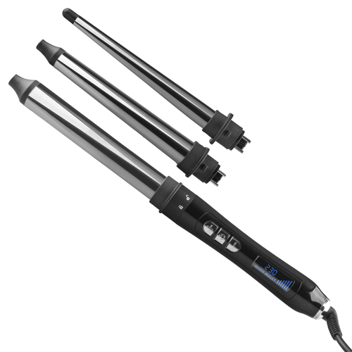 Silver Bullet Celebrity Curls 3 in 1 Genius Triple Barrel Curler Curling Wand 