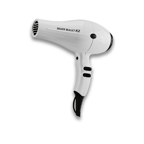 Silver Bullet K2 Hairdryer White Professional Hair Dryer