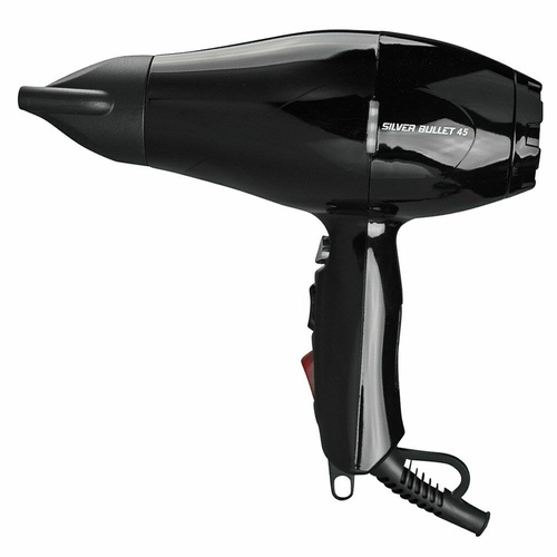 Silver Bullet 45 Hair Dryer BLACK Professional 2000watt Hairdryer