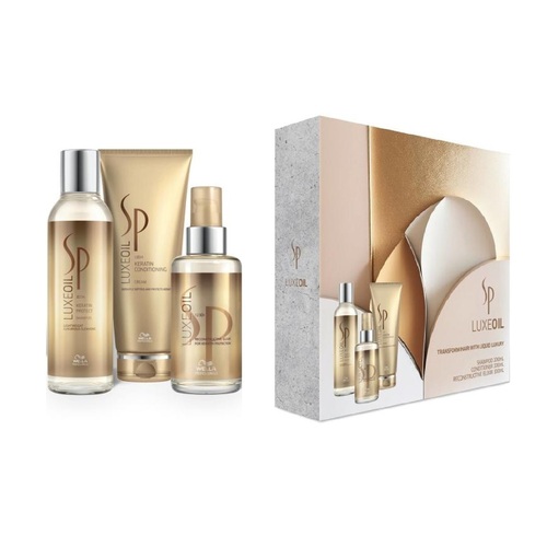Wella Professionals SP Luxe Oil Trio Pack Shampoo Conditioner & Reconstructive Elixir Luxeoil