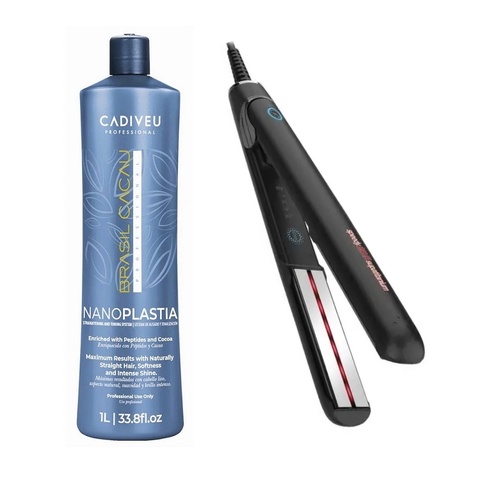 Brasil Cacau NanoPLASTIA Treatment 1000ml + Bonus Speedy Titanium 230-Ir Straightener