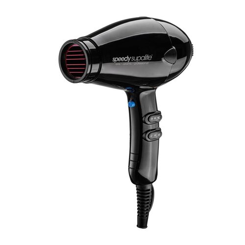 Speedy Supalite Ionic Ceramic Professional Hairdryer Black Hair Dryer Supa Lite