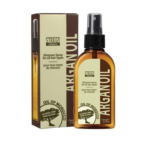 Strega Estetica Argan Oil SHIMMER SPRAY 118ml Treatment For All Hair Types