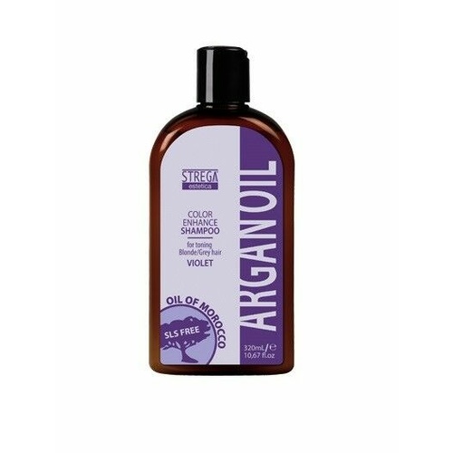 Strega Estetica Argan Oil Color Enhance Violet Shampoo 320ml Toning Shampoo