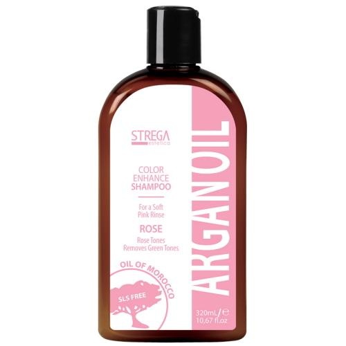 Strega Estetica Argan Oil Color Enhance ROSE Shampoo 320ml Rose Tones