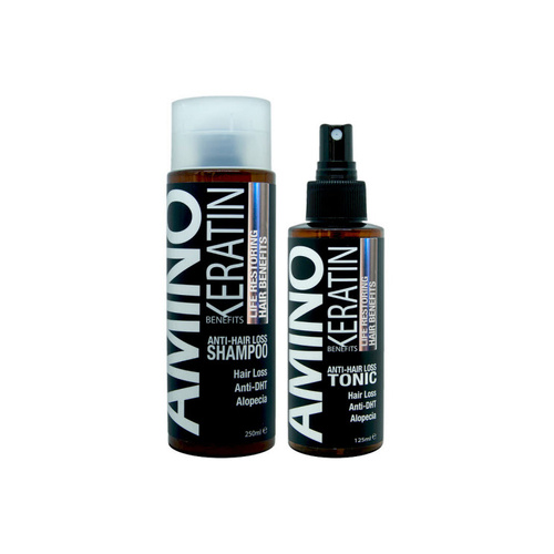 Strega Amino Keratin Anti Hair Loss Kit Shampoo 250ml & Hair Tonic 125ml
