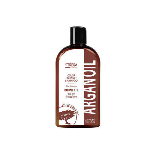 Strega Estetica Argan Oil Color Enhance BRUNETTE Blue Shampoo 320ml
