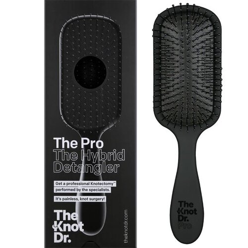 The Knot Dr - Professional Pro BLACK The Hybrid Detangler Brush