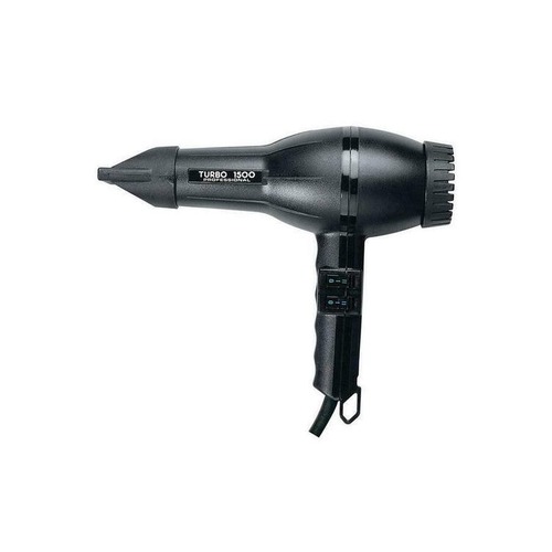 Turbo Professional 1500 Hairdryer - Black Hair Dryer